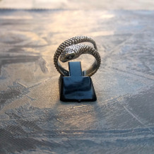 anello argento snake